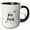 Black/White, variant on 3drose, Motivational Quote Bee Kind with Honeybee, 11oz Two-tone Yellow Mug