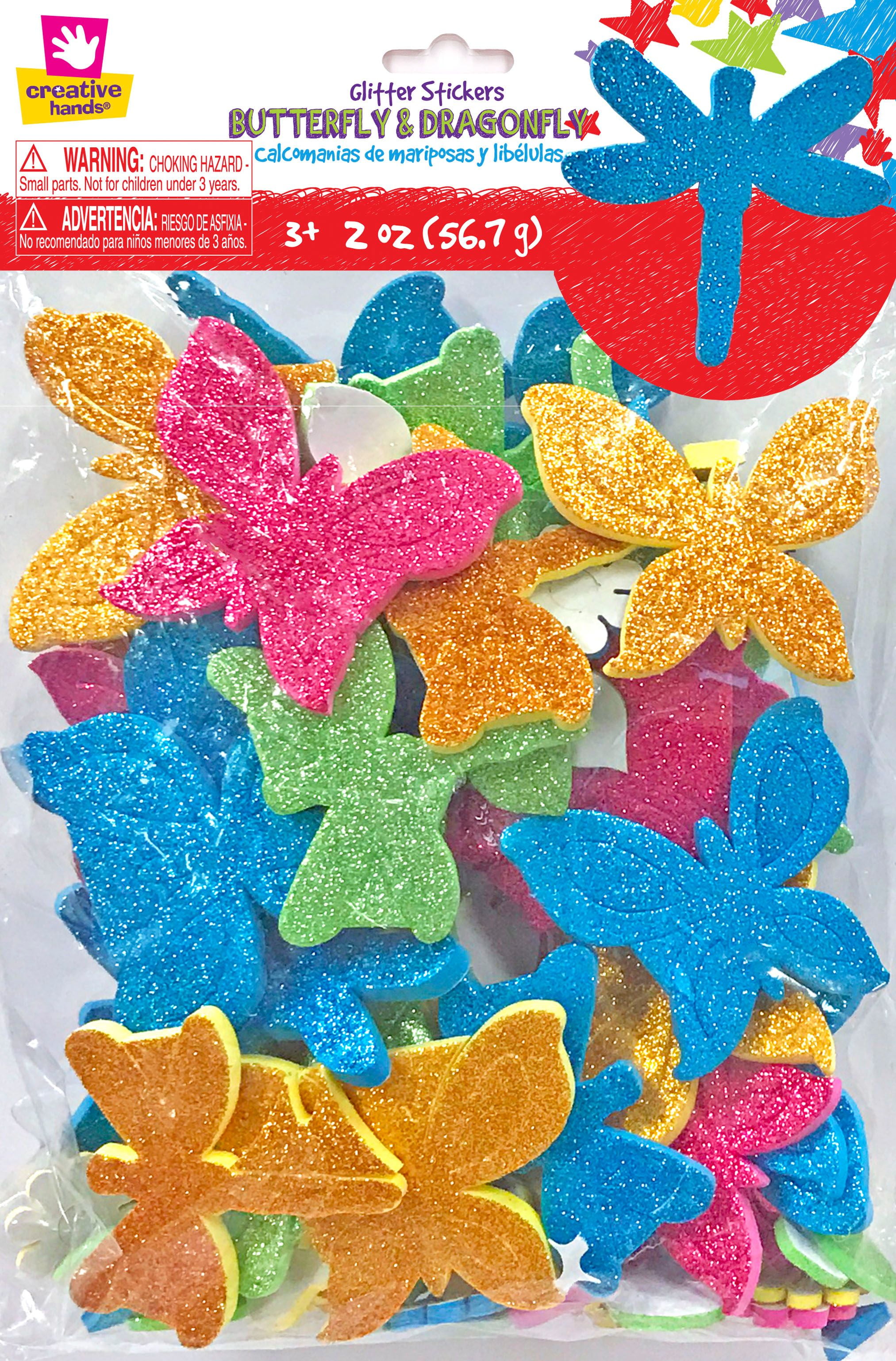 Foam Glitter Stickers 2ozButterflies