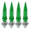 thumbnail image 1 of Tornillos de matrícula universales para motocicleta M6 de Unique Bargains, 82 mm, kit de tornos de matrícula antirrobo de aleación de aluminio verde, 4 piezas, 1 of 6