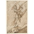 thumbnail image 3 of Anonymous 11x14 Black Modern Framed Museum Art Print Titled - Saint Michael Vanquishing The&nbsp;Devil, 3 of 5