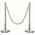 thumbnail image 3 of Mirror Crown Top Rope Stanchion in 3 pcs Set, VIP Crowd Control (60" Blue Braided), 3 of 4