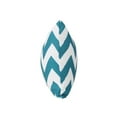 thumbnail image 2 of Noble House Marisol Chevron Rectangular Throw Pillow in Dark Teal, 2 of 5
