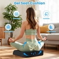 thumbnail image 4 of Wheelchair Seat Cushion for Pressure Relief, Cooling Gel Memory Foam Chair Cushion with Slope-Edge Design, Coccyx Support for Tailbone Pain, Non-Slip, for Wheelchairs, Office Chairs & Car Seats, 4 of 6