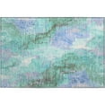 thumbnail image 2 of Addison Rugs Mayfield Premium Machine Washable Transitional Abstract Teal Rectangle Rug, 1'8" x 2'6", 2 of 6