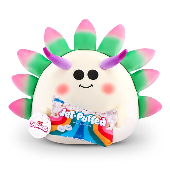 Snackles Licensed S3 14 inch (Jet Puffed) Sea Leaf Slug Plush, Soft Stuffed Animal Toy by ZURU