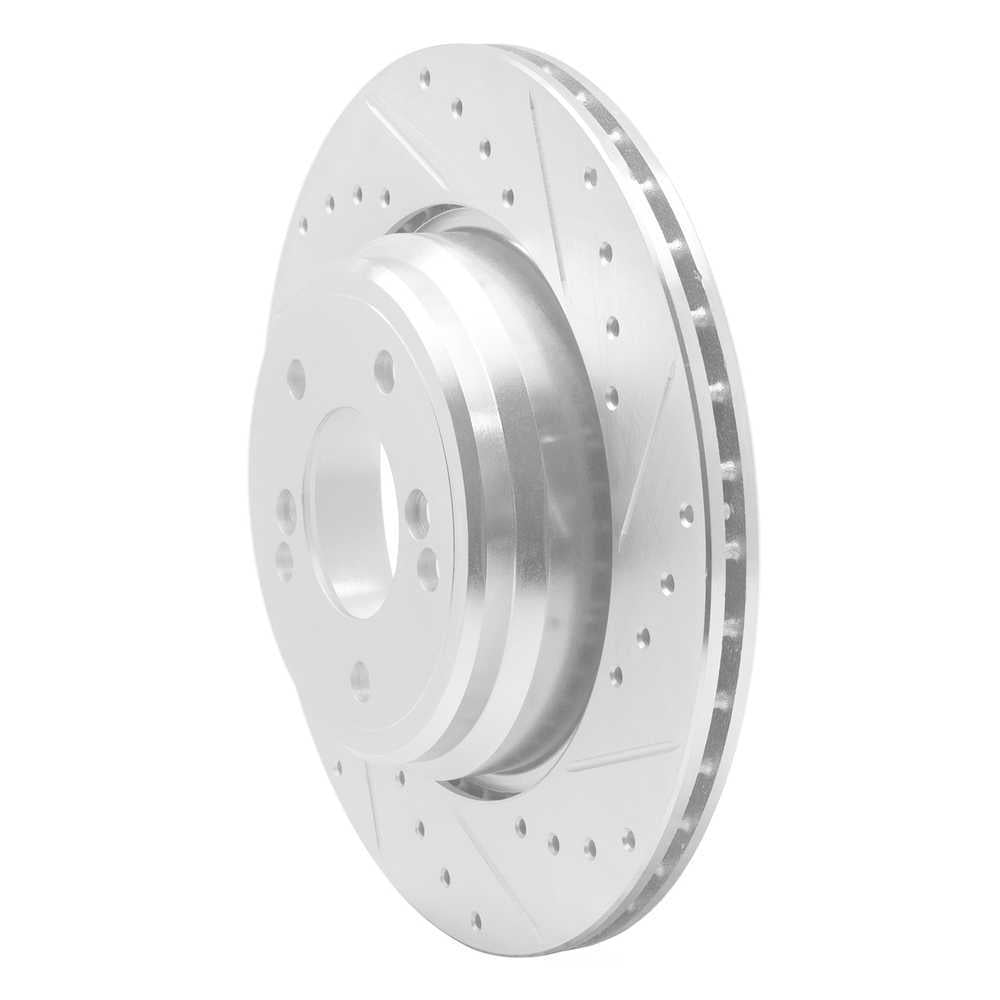 Dynamic Friction Company 631-31050R DFC Brake Rotor - Drilled And Slotted - Silver