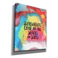 thumbnail image 2 of Epic Graffiti 'Superheroes Come In All Shapes' by Linda Woods, Canvas Wall Art, 20"x24", 2 of 3
