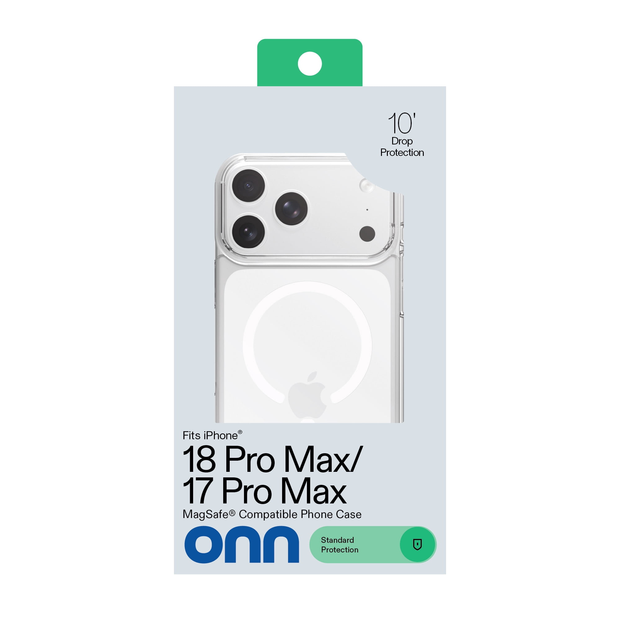 onn Clear Phone Case for iPhone 18 Pro Max / 17 Pro Max, MagSafe Compatible