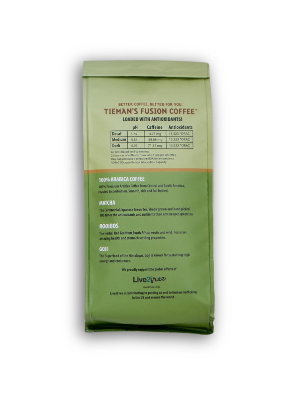 Tiemans Fusion Coffee Ground Med Fusion 10.000 oz