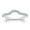 White, variant on Ladies 14kt white gold shadow band (curved band) 0.25 ctw G-VS2 diamonds