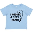 thumbnail image 3 of Inktastic I Hooked Opa's Heart with Fishing Rod Boys or Girls Baby T-Shirt, 3 of 5