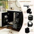thumbnail image 4 of Eowynic 30" Bathroom Vanity with Ceramic Sink, Black Bathroom Cabinet with 3 Drawers, 4 of 8