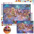 thumbnail image 1 of LF028 Lleno Diamantes Serie Christmas Street Festival Cuadrado Resina 40*30CM, 1 of 9