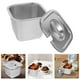 thumbnail image 2 of Contenedor de helado de acero inoxidable, contenedor de almacenamiento de alimentos para congelador, contenedor de almacenamiento de helado casero con tapa, 2 of 5