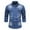 Blue, variant on Men's Leisure Denim Shirt Jackets Mens Slim Fit Long Sleeve Lapel Button Down Washed with Chest Pockets Regular Blouses Blue,3XL