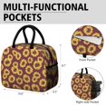 thumbnail image 6 of Obrewu Red Sunflower Lunch Bag for Adult, Insulated, Leakproof, Oxford Cloth, 6 of 7