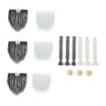 thumbnail image 4 of 2x Barba de Gnomo de Tela de Piel Sintética, Muñecas de Disfraces, de Gnomo Hecha a Mano DIY, de Gnomo Artesanales, Bolas de Madera de , Gris Blanco, 4 of 9