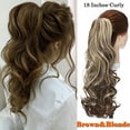 thumbnail image 3 of Sego Long Thick Claw Ponytail Hair Extension Synthetic Curly Real Hair Piece Big Wave Clip in Hair Extensions For Women, 3 of 10