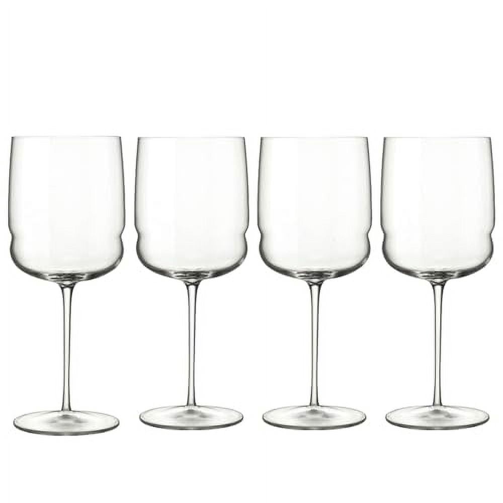 Luigi Bormioli Grandioso - Set di 4 calici da vino rosso da 524,5 g, in cristallo, unici e moderni, realizzati in Italia, lavabili in lavastoviglie