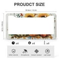 thumbnail image 3 of License Plate Frames Be Thankful Flowers Fall Pumpkin Car License Plate Frame 2 Pcs Set Pumpkin Sunflower Leaves Stainless Aluminum License Plate Frame for Men/Women 12.3" X 6.3", 3 of 6