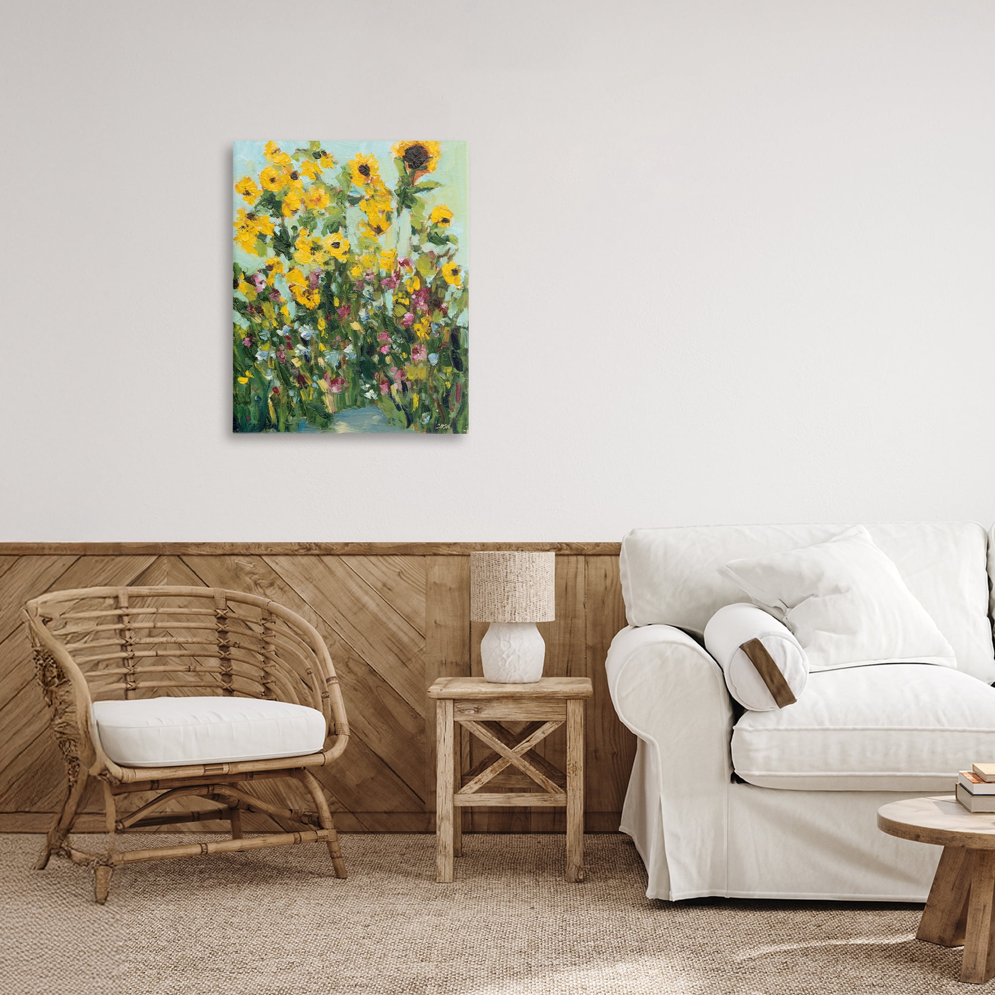 Stupell Industries Sunlit Sunflowers in Garden Canvas Wall Art, design by Carson Overstreet