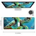 thumbnail image 2 of Heduofu Cute Mouse Pad, Sea Turtle Mouse Pads for Wireless Mouse, Square Mousepad for Desk with Non-Slip Rubber Base, Mousepads for Laptop Office Desk Accessories Home Working 31.5x11.8 in, 2 of 6
