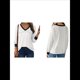 thumbnail image 3 of Blusas de Larga para Mujer, Blusas de Otoño, Camisetas Informales de Cuello en V Suaves y de Gran Tamaño, Ropa de Moda, Conjuntos L, 3 of 6
