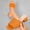Orange, variant on Square Open Toe Heeled Sandals for Women Low Block Chunky Heel Sandals Slip on Mules Comfortable Dress Shoes Yellow 9.5(43)