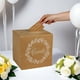 thumbnail image 4 of Caja de boda de papel aluminio blanca | Portatarjetas | Caja de regalo plegable de papel | Colección de rifas de recepción de eventos | 32x22x1cm | Incluye 10 cartas | Diseño elegante, 4 of 6