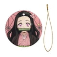 thumbnail image 2 of Kamado Nezuko Christmas Ceramic Round Ornaments Print Decorative Hanging Ornaments For Xmas Tree Holiday Party Decoration 1 Pcs, 2 of 9