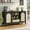 Black, variant on Senfot 59" Rattan Sideboard Buffet Cabinet, Boho Wooden Coffee Bar with Open Shelves & Drawer, Farmhouse Dining Room & Living Room Storage, Wood Finish