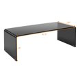 thumbnail image 3 of Patiojoy Tempered Glass Coffee Table Accent Cocktail Side Table Living Room Furniture, 3 of 7