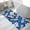 Blue, variant on Sage Green Pineapple Floral Washable Area Rugs for Living Room Bedroom, Large Non Slip Indoor Floor Carpet Absorbent Summer Tropical Rustic Flowers Door Mat Rugs for Bathroom Entryway 47.2"x63"