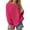 Hot Pink, variant on VBVC No Boundaries Womens Crewneck Sweatshirt, Long Sleeve Oversized Shirts, Women's Pullover Fall Sweater Y2k ,Hot Pink,Size L