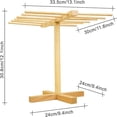 thumbnail image 2 of Pasta Drying Rack, Kitchen Wood Pasta Drying Rack, Pasta And Pasta Dryer Stand Drying Rack With 12 Arms, 2 of 5