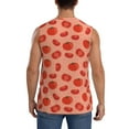 thumbnail image 4 of Fotbe Men's Tomato Print Men's Sleeveless Muscle Tank Tops Casual T-Shirts for Gym Workout Beach-X-Large, 4 of 8
