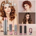thumbnail image 4 of Secador Pelo Eléctrico 5 en 1 para Alisar Rizar Y Peinar (enchufe Europeo Rosa), 4 of 9