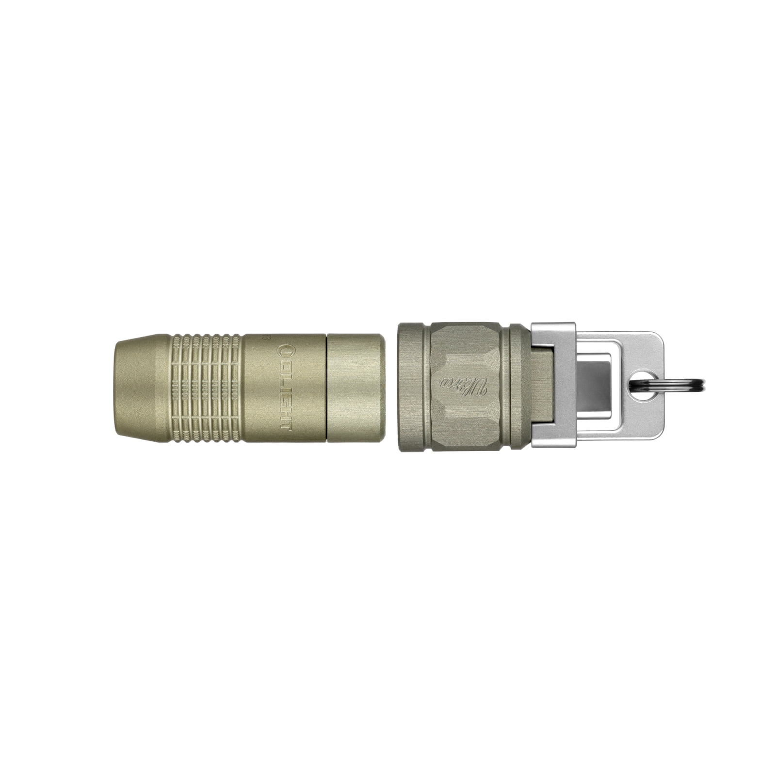 Olight iUltra Olive Green OAL Keychain Flashlight, 80 Lumens, USB-C Charging