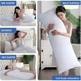 thumbnail image 6 of Memory Foam Body Pillow Insert - Full Body Pillow for Adults - Soft Large Long Bed Pillow for Side Sleeper (20 Inchx54 Inch), 6 of 7
