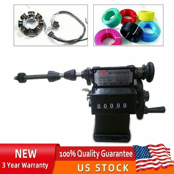 Dual purpose Manual /Coil Winder Hand Coil Winding Machine 0-99999 USA SALE