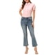 thumbnail image 2 of INSPIRAR CHIC Blusas de Algodón con Cuello Peter Pan y Botones Vintage para Mujeres Chic Rosa XS, 2 of 6