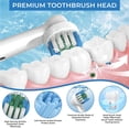 thumbnail image 5 of Toothbrush Replacement Heads, Compatible with Oral B Braun Replacement Brush Heads, 12 Pcs Professional Electric Brush Heads for Oral B Replacement Heads Refill, White, 5 of 6