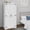 White, variant on 70.8" Armoire Wardrobe Closet with 2 Doors and Shelves, Modern Bedroom Freestanding Wooden Wardrobe Combination with Hanging Rail,for Bedroom, Cloak Room