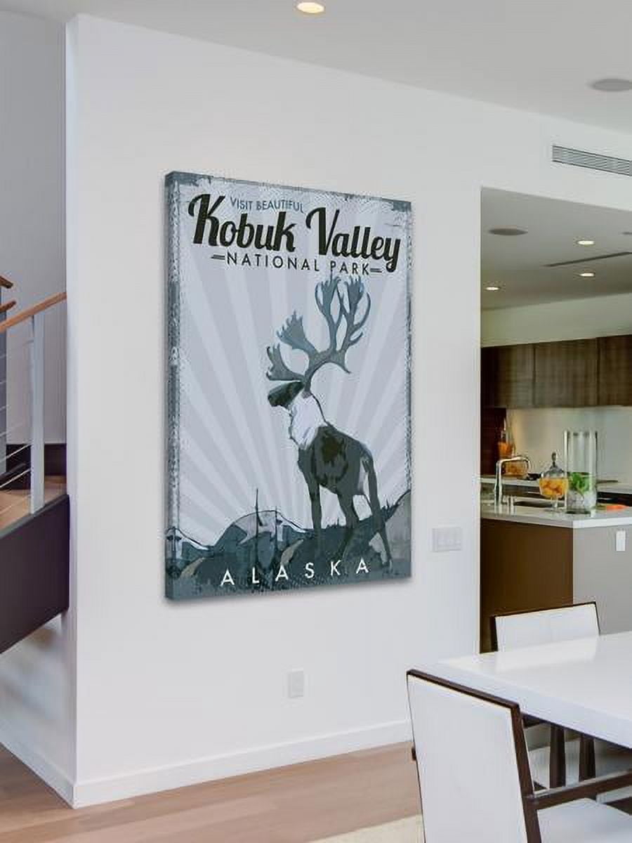 "Travel Alaska" Painting Print on Wrapped Canvas