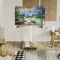 thumbnail image 4 of FITUEYES Rolling TV Floor Stand for 32 - 70 Inch TVs, Elegant Portable TV Stand with Upgraded  360° rotating wheels, Tall Height Adjustable Mobile TV Stand for Bedroom, Corner, Dorm, Hold up to 88 lbs, 4 of 9