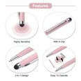 thumbnail image 4 of Uxcell 6pcs Metal Stylus Pen Ballpoint Pen 2 in 1 Universal Retractable Ink Pen with Stylus Tips Pink, 4 of 7