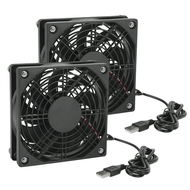 Enfriador del ventilador de la caja de la computadora, ventilador de la caja de la computadora de 2 piezas Ventiladores de la caja de la PC Ventilador de la caja de la computadora Construcción robusta