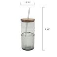 thumbnail image 7 of Better Homes and Gardens 22-Ounce Green Ribbed Tritan Sipper Tumbler with Straw and Acacia Wood Lid, 7 of 7