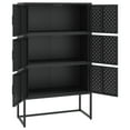 thumbnail image 2 of vidaXL Highboard Black 80x35x135 cm Steel, 2 of 5
