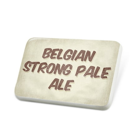 Porcelein Pin Belgian Strong Pale Ale Beer, Vintage style Lapel Badge –